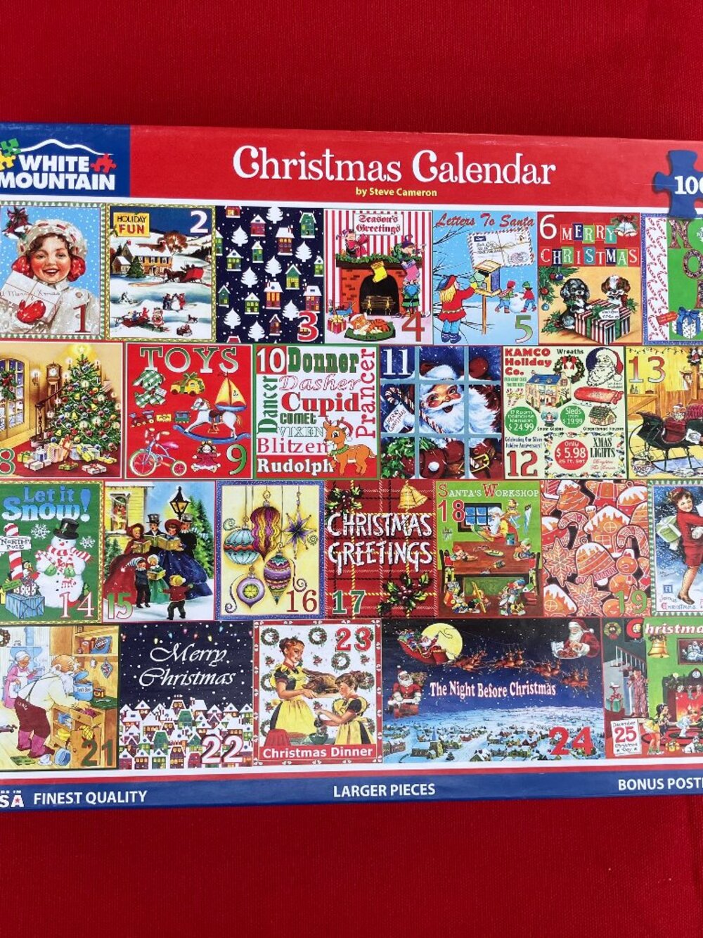 White Mountain 1000-piece puzzle - Christmas Calendar